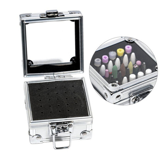 Nail Tool Storage Box In Silver - Picture 2 of 5